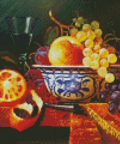 Bowl Of Fruit Still Life Diamond Painting