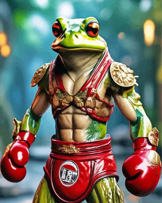 boxer frog Diamond Paintings Boxer Frog Diamond Painting