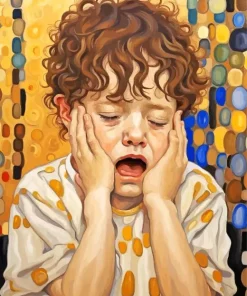 Boy Crying Art Diamond Painting