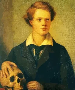 Boy With A Skull Diamond Painting
