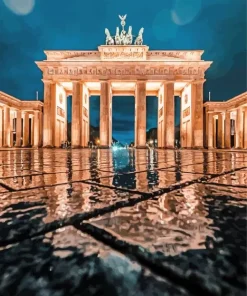 Brandenburg Gate At Night Diamond Painting
