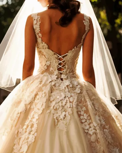 bride in a wedding dress Diamond Paints Bride In A Wedding Dress Diamond Painting