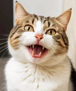 Cat Smiling Diamond Painting