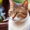 Cat Smoking Cigarette Diamond Painting