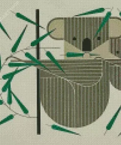Charley Harper Koala Diamond Painting
