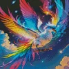 Colorful Bird Flying Diamond Painting