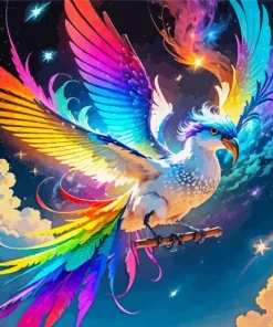 Colorful Bird Flying Diamond Painting