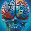 Colorful Brain Art Diamond Painting