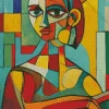 Colorful Cubism Lady Diamond Painting