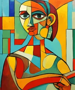 Colorful Cubism Lady Diamond Painting