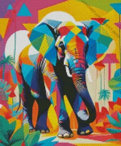 Colorful Elephant Pop Art Diamond Painting