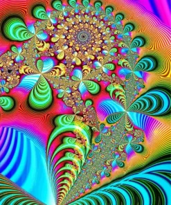 Colorful Fractal Diamond Painting