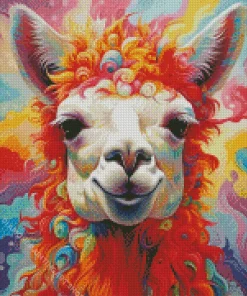 Colorful Llama Diamond Painting
