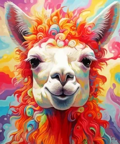 Colorful Llama Diamond Painting