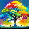 Colorful Rainbow Tree Diamond Painting
