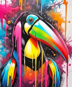 Colorful Toucan Diamond Painting