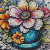 Cool Flower Pot Diamond Painting