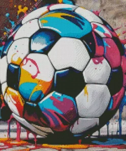 Cool Soccer Ball Diamond Painting