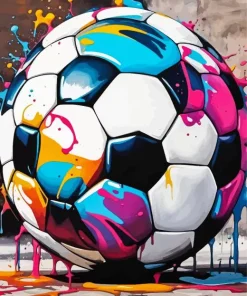 Cool Soccer Ball Diamond Painting