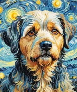Cool Van Gogh Dog Animal Diamond Painting