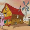 Courage The Cowardly Dog House Diamond Painting