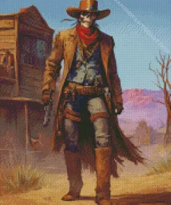 Cowboy Skeleton Diamond Painting