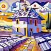 Cubism House Diamond Painting