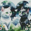 Cute Black And White Cats Diamond Painting