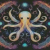 Cute Ghost Octopus Diamond Painting