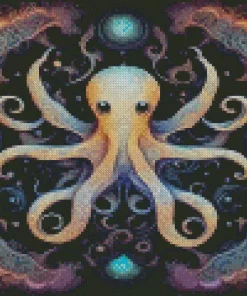 Cute Ghost Octopus Diamond Painting