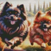 Cute Pomeranians Diamond Painting