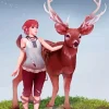 Deer And Girl Diamond Painting