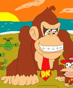 Diddy Donkey Art Diamond Painting