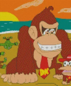 Diddy Donkey Art Diamond Painting