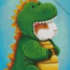 Dinosaur Guinea Pig Diamond Painting
