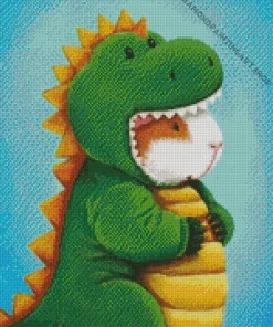 Dinosaur Guinea Pig Diamond Painting