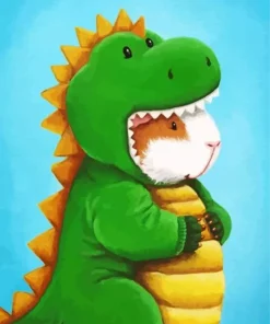 Dinosaur Guinea Pig Diamond Painting