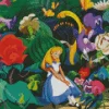 Disney Alice In Wonderland Flowers Diamond Painting