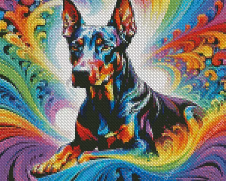 doberman Diamond By Numbers