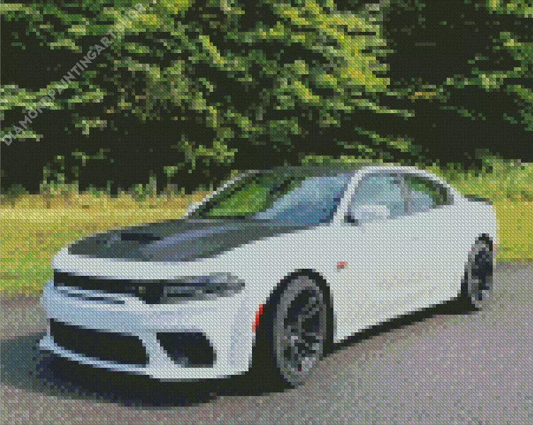 dodge charger scat pack Diamond With Numbers Dodge Charger Scat Pack Diamond Painting
