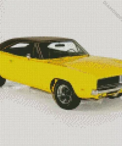 Dodge Charger Yellow Car Diamond Painting