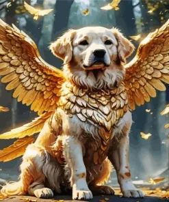 Dog Angel Art Diamond Painting