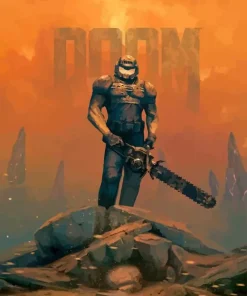 Doomguy Doom Diamond Painting