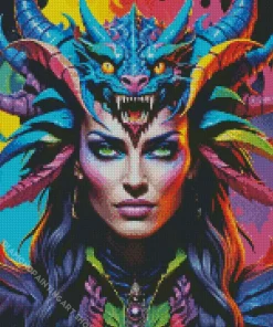 Draconic Woman Art Diamond Painting