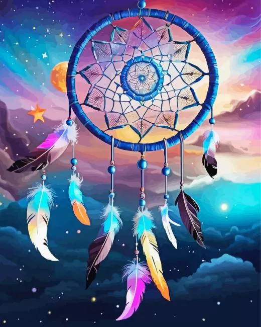 dream catcher art Diamond By Numbers Dream Catcher Art Diamond Painting