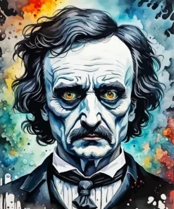 Edgar Allan Pop Art Diamond Painting