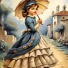 Edwardian Girl Diamond Painting