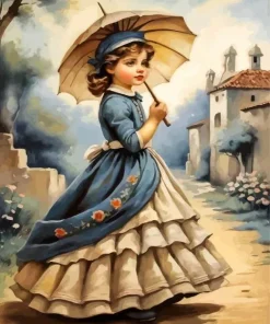 Edwardian Girl Diamond Painting