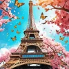 Eiffel Tower Spring Art Diamond Painting