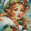 Elf Aesthetic Christmas Diamond Painting